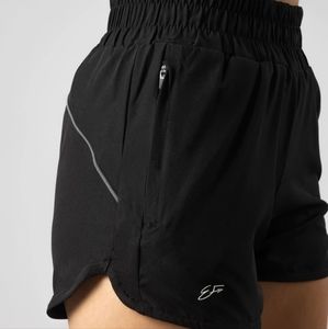 3" Black High Waisted Athletic/Running Shorts